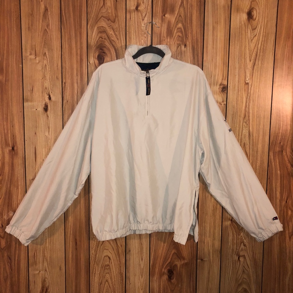 TOMMY HILFIGER GOLF WIND BREAKER w/ ZIPPER DETAIL